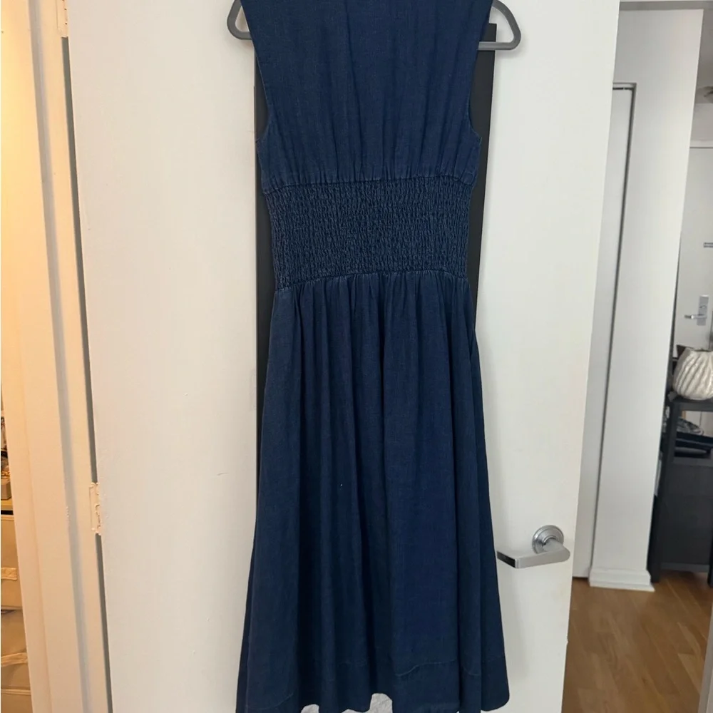 Anthropologie Tommie Denim Blue Midi Dress - Picture 4 of 4